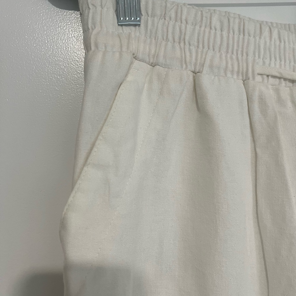 a new day Off-White Wise Leg Linen Blend Pants - NWOT - Picture 3 of 7